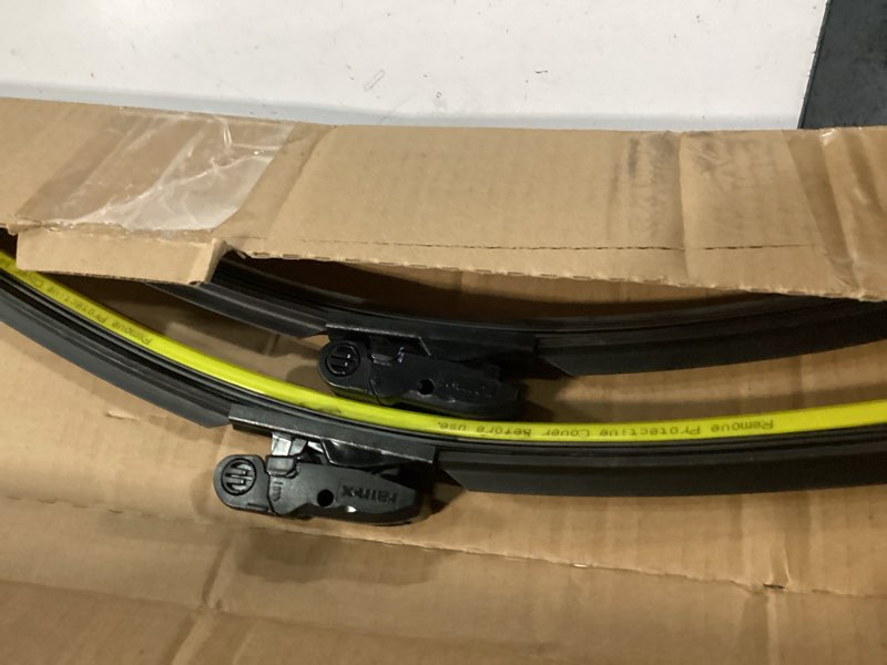 Condition photo showing As Is for rain-x 810163 latitude 2-in-1 water repellent wiper blades, 26" and 16" windshield wipers (pack of 2), automotive replacement windshield wiper blades with patented water repellency formula 26" and 16" latitude