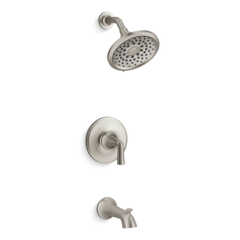 KOHLER Desette Vibrant Brushed Nickel 1-handle Multi-function 