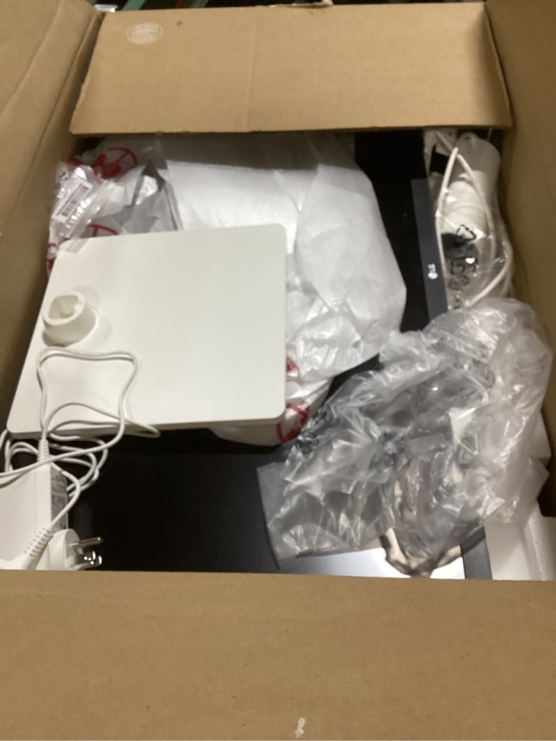 Condition photo showing As Is for LG 27US500-W Ultrafine Monitor 27-Inch 4K UHD (3840x2160) HDR10 IPS Borderless Design Reader Mode Flicker Safe Switch App HDMI DisplayPort - White