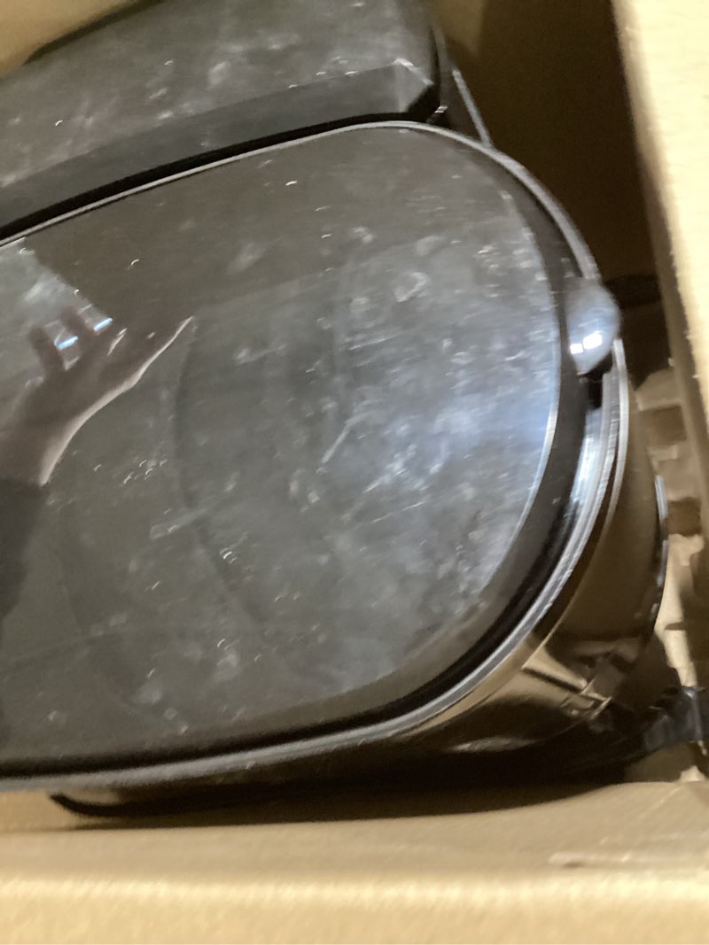 Condition photo showing As Is for Hamilton Beach (47950) Coffee Maker with 12 Cup Capacity & Internal Storage Coffee Pot, Brewstation, Black/Stainless Steel