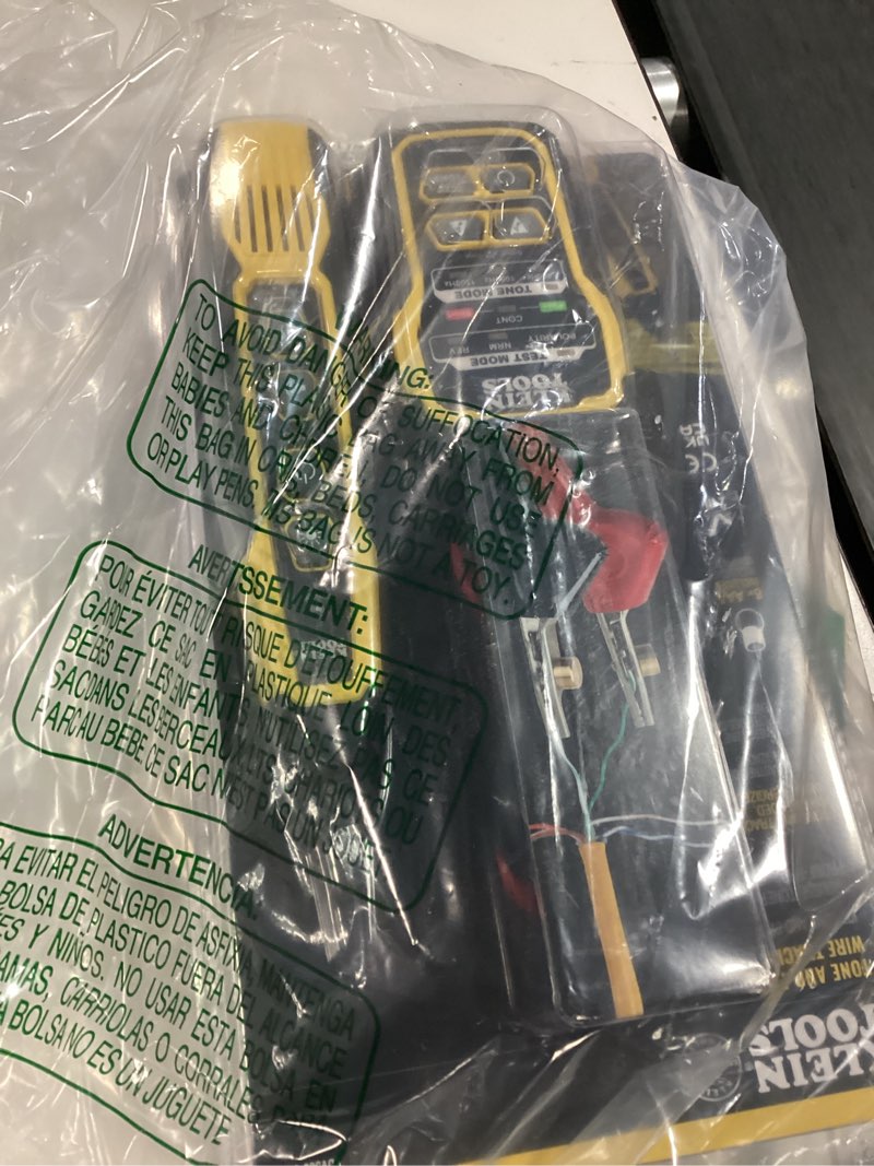 Condition photo showing New/Like New for klein tools vdv500-820 wire tracer tone generator and probe kit continuity tester for ethernet, telephone, speaker, coax, video, and data cables, rj45, rj11, rj12 analog tracer