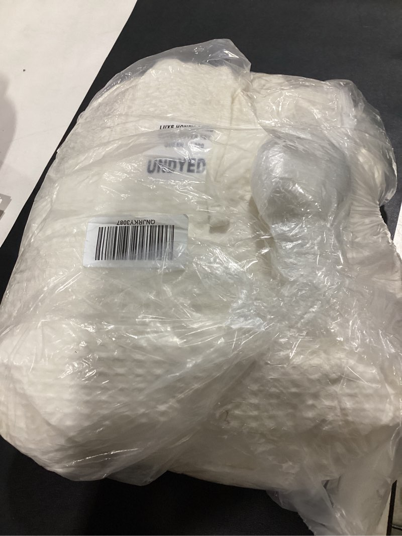 Condition photo showing Good Condition for honey comb duvet undyed quince sheet cover set 