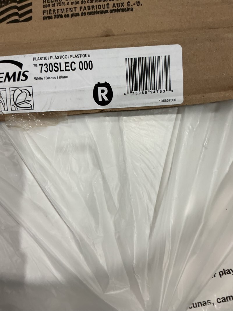 Condition photo showing Good Condition for bemis 730slec slow close toilet seat, easy clean hinges and durable plastic seat, made in usa, round, white