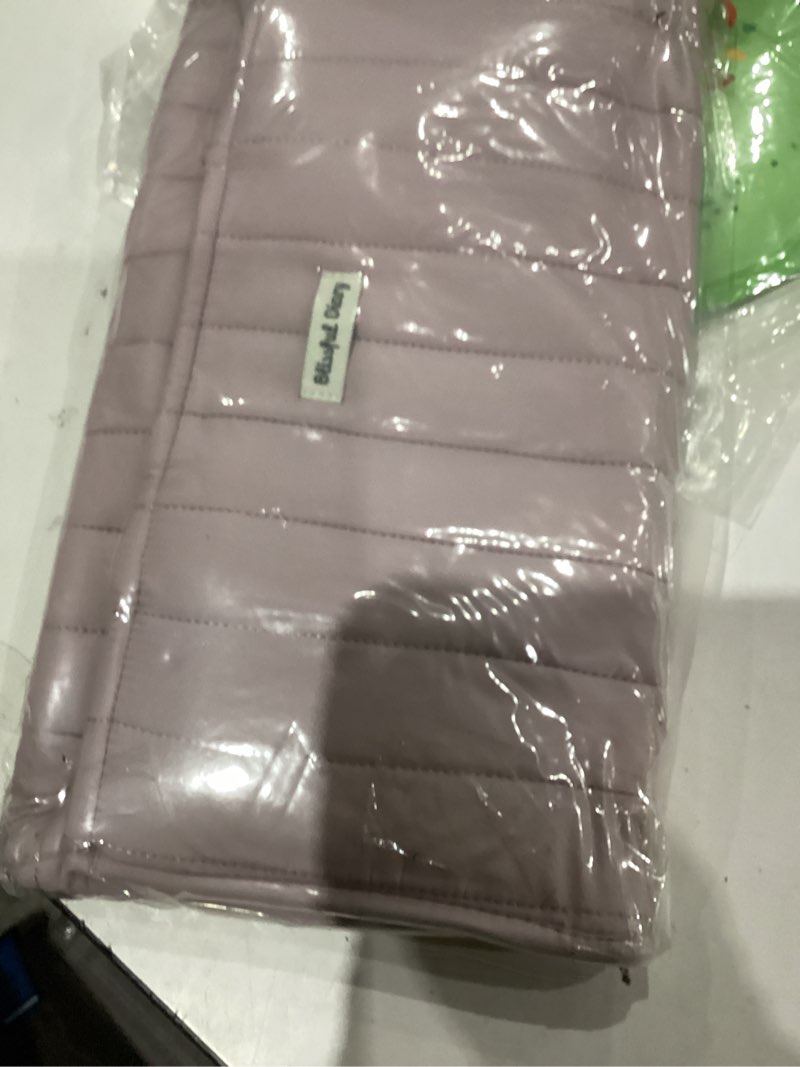 Condition photo showing As Is for Blissful Diary Baby Diaper Caddy Organizer, Stylish Storage Basket for Newborn Essentials and Diaper Station, Gift for Baby Shower and Registry Must-Have, Mauve Pink