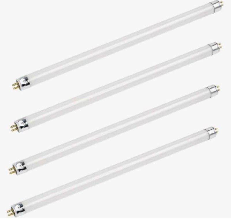 Bluex Bulbs 4 Pack F14T5/830 14W 22 Inch T5 Fluorescent Tube Light Bulb 3000K Warm White Mini Bi-Pin (G5) Base Straight Tube Light Bulb