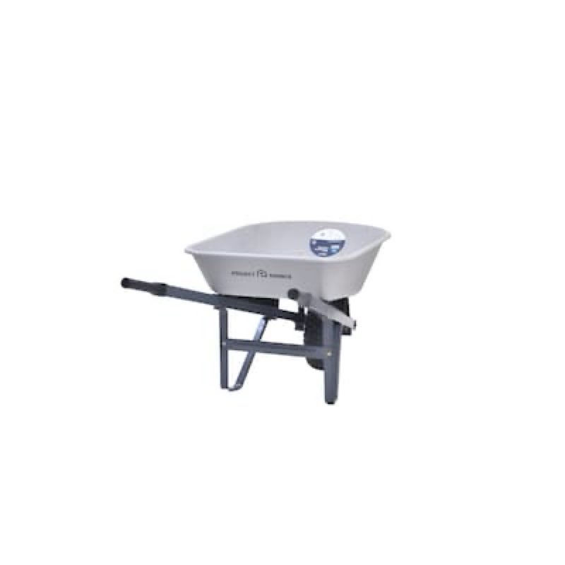 project source 5-cu ft 1 wheel poly push wheelbarrow