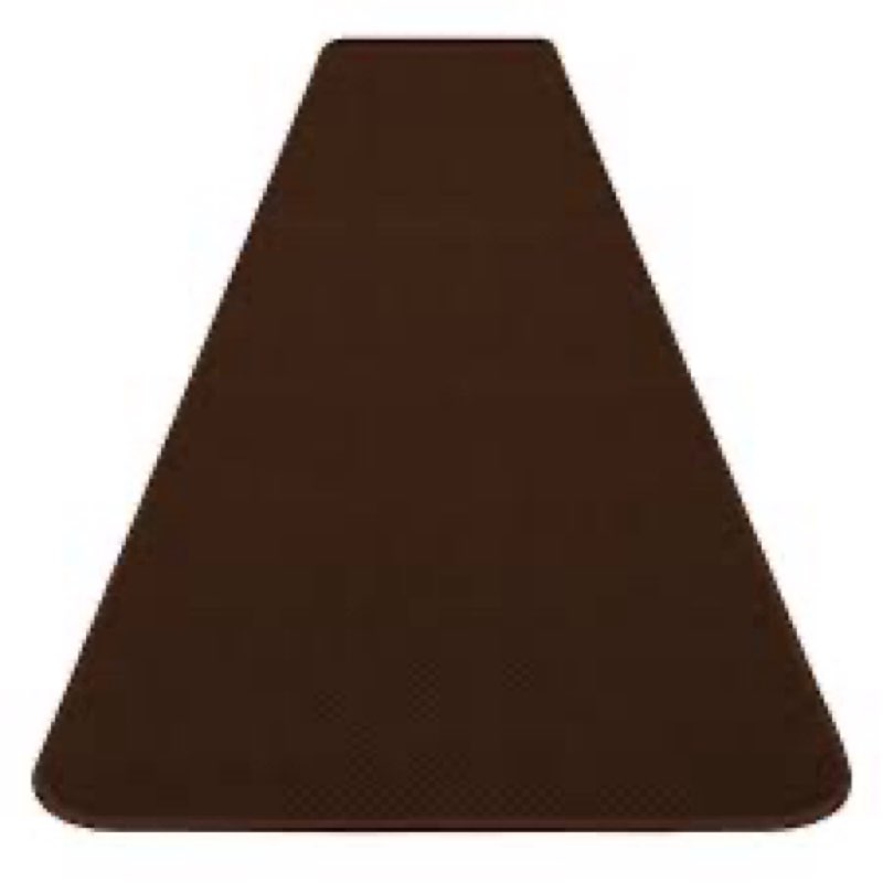 Skid-Resistant Carpet Runner - Chocolate Brown - Many Other Sizes To Choose From 2.25x4