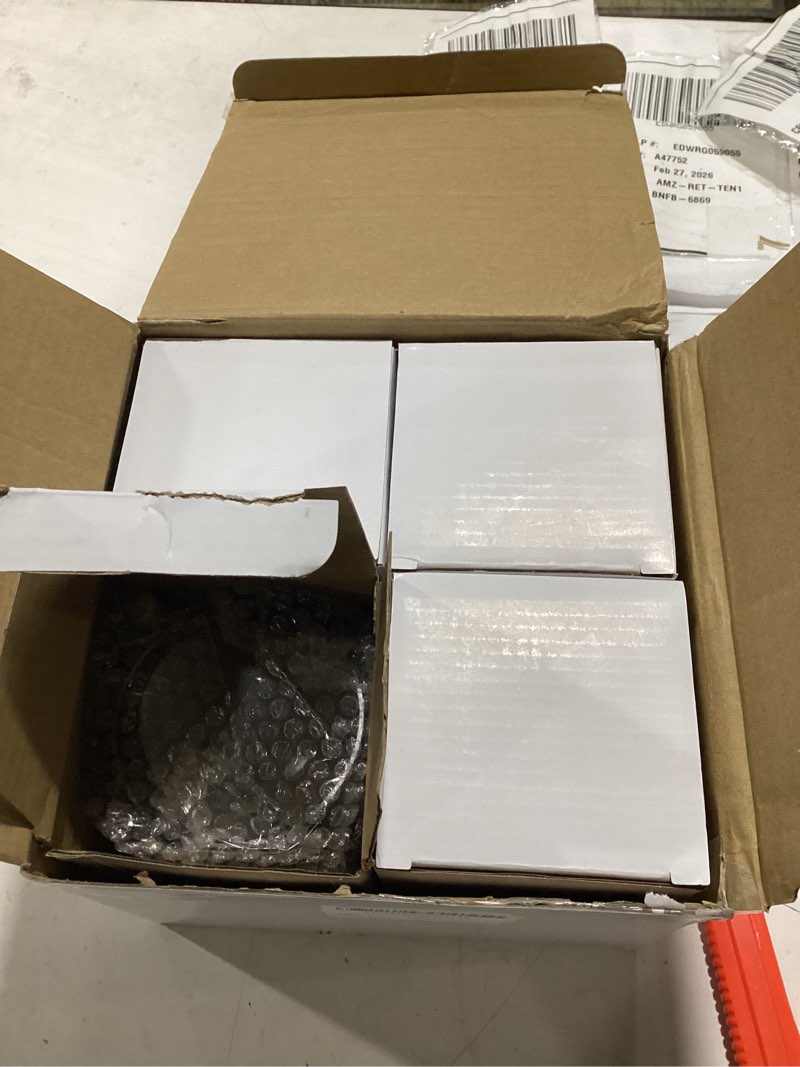 Condition photo showing New/Like New for Lichamp LED Camping Lantern, 4 Pack Battery Powered Flashlight for Power Outages, Portable Collapsible Hanging Light Essential for Home, Outdoor, Emergency Lamp Survival Kit Gear for Hurricane, Gray Dark Gray