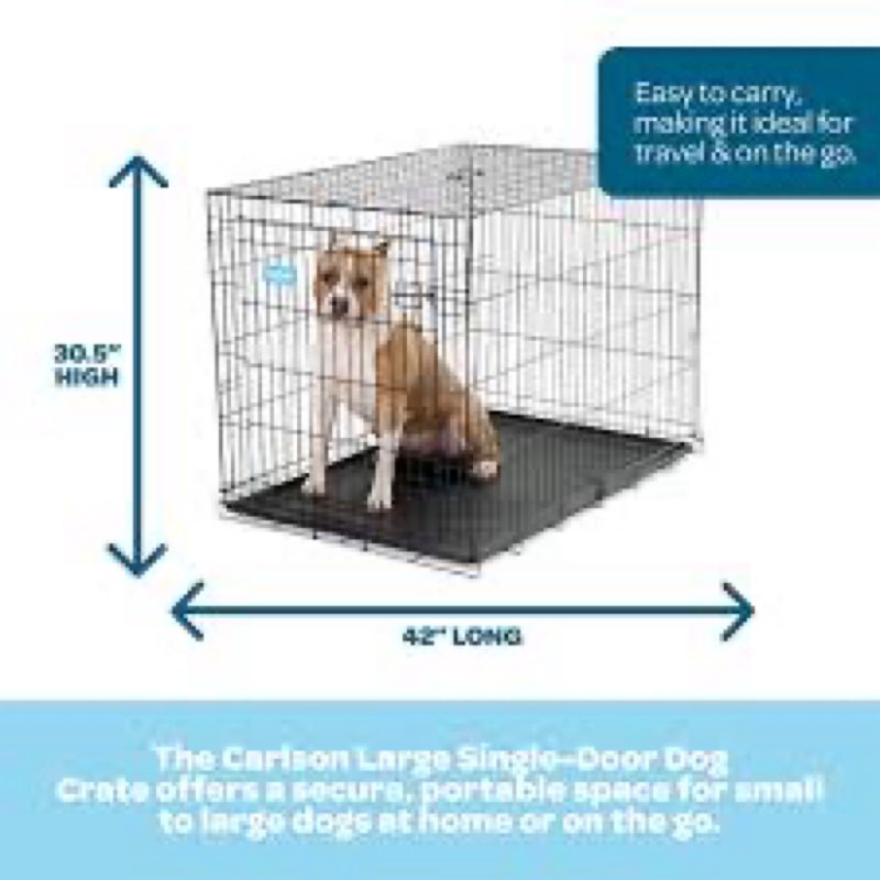 Carlson pet products medium 30” foldable pet crate