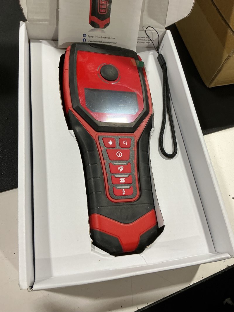 Condition photo showing Good Condition for 5 in 1 stud finder wall scanner, professional accurate studfinder for precise center and edge of ac wire magnetic metal joist wood pipe detection, audio light alarm, color display position depth