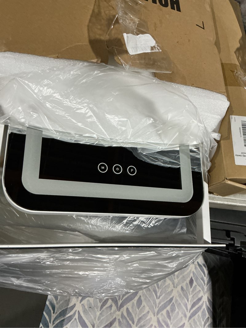 Condition photo showing Good Condition for Vanity Mirror with Lights,13.1"×16.7"LED Makeup Mirror,Lighted Makeup Mirror with Lights, Smart Touch Control Dimmable 3 Modes Light, Lighted Up Mirror for Makeup Desk, Bedroom, Dressing Room