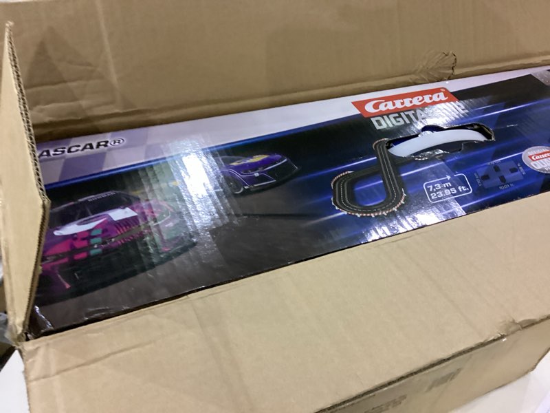 Condition photo showing New/Like New for Carrera Digital 132 20030042 NASCAR Daytona Challenge 1:32 Scale Slot Car Racing Track Set - Includes Two 1:32 Scale Digital Cars & Two Speed Controllers Ages 8+