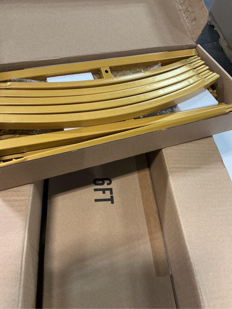 Condition photo showing Good Condition for Putros Metal Arch Backdrop Stand Gold Wedding Arch Stand Set of 2 (7.2FT/6FT) Square Arched Frame for Birthday Party Graduation Ceremony Decoration 7.2FT,6FT Gold
