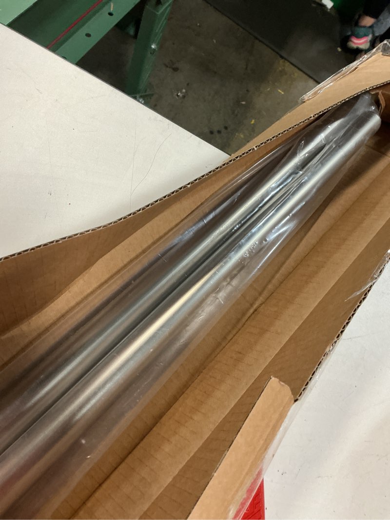 Condition photo showing New/Like New for ivilon drapery window curtain rod - knob design, 1 inch rod, 72 to 144 inch. satin nickel