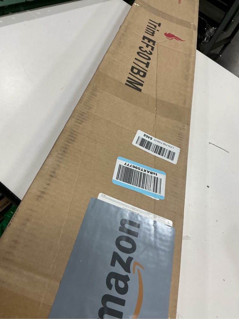 Condition photo showing Good Condition for Electric Fireplace Trim Kit for 33inchFireplace Electric Inserts, Metal Construction Plates, Black-B09R1XJWZF 33" Trim