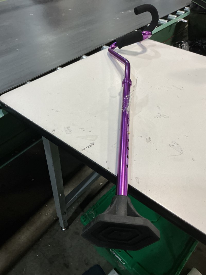 Condition photo showing Good Condition for StrongArm Comfort Cane + Self Standing Lightweight Adjustable Walking Cane + Stabilizes Wrist & Provides Extra Support & Stability + Ergonomic Forearm Grip + Canes for Men & Women (Purple)