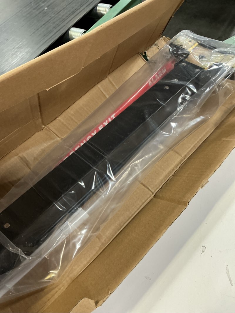 Condition photo showing New/Like New for commercial push bar panic exit device with lever handle, 304 stainless steel, ul10c & ansi grade 1 certified, emergency door hardware (1710p- push bar panic exit device+lever handle)