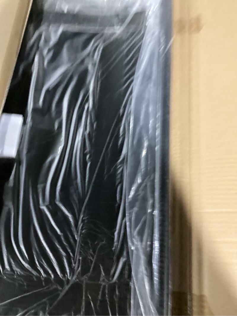 Condition photo showing As Is for black metal frame chalk board easel