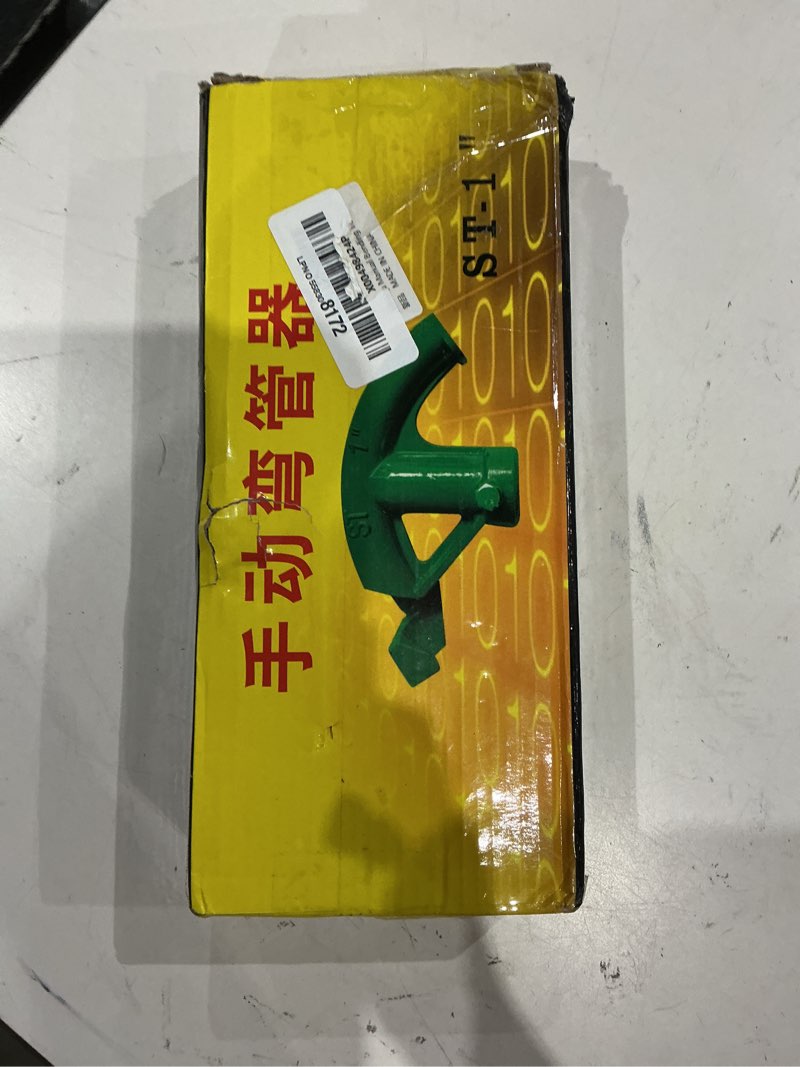 Condition photo showing As Is for 90°-180° manual pipe bender tube bending machine for home projects bending tool plumbing and constructions projects