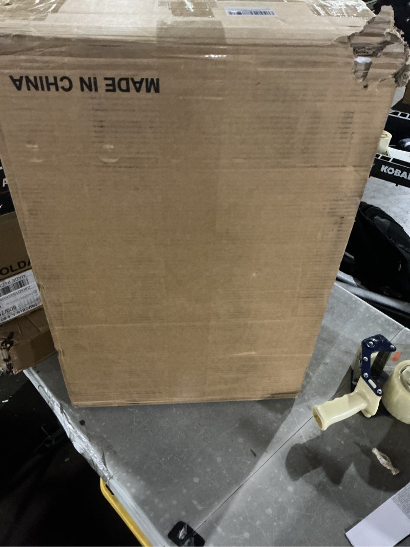 Condition photo showing Good Condition for Recessed Medicine Cabinets for Bathroom with Mirror: 16x24 Wall Mount Mirrored Vanity Chest - 16 x 24 inch Small Storage Cabinet with Adjustable Shelves - Matte Black Frame Black 16" x 24"