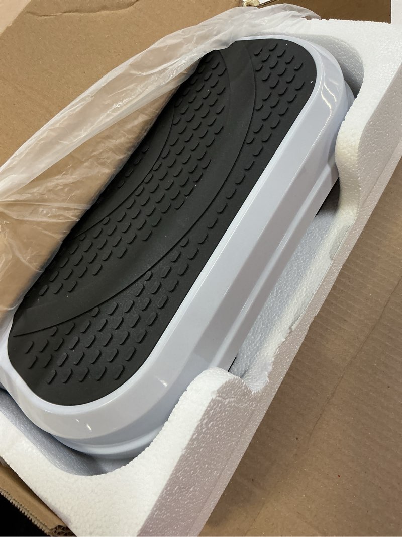 Condition photo showing Good Condition for vibration plate exercise machine, vibrating platform for lymphatic drainage weight loss, 250 speeds full body workout vibrated plates fitness platform for home women men white