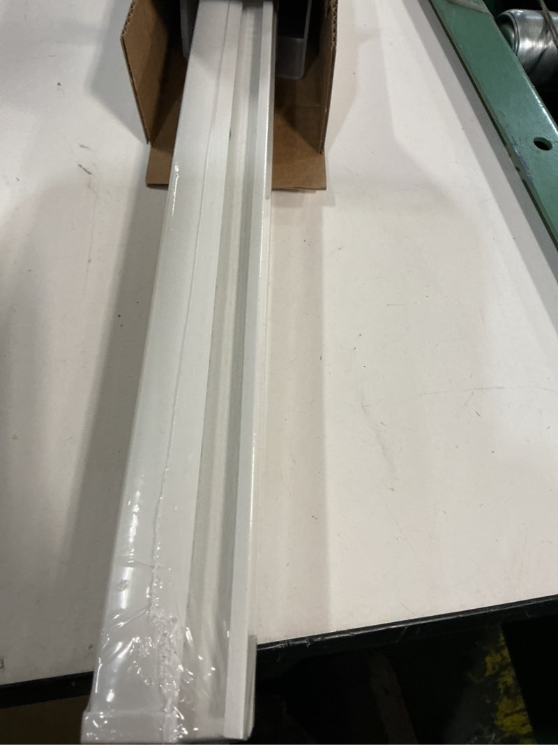 Condition photo showing New/Like New for Redi Shade No Tools Easy Lift Trim-at-Home Cordless Pleated Light Filtering Fabric Shade White, 36" W x 64" L, (Fits windows 19"- 36") White 36"W x 64"H