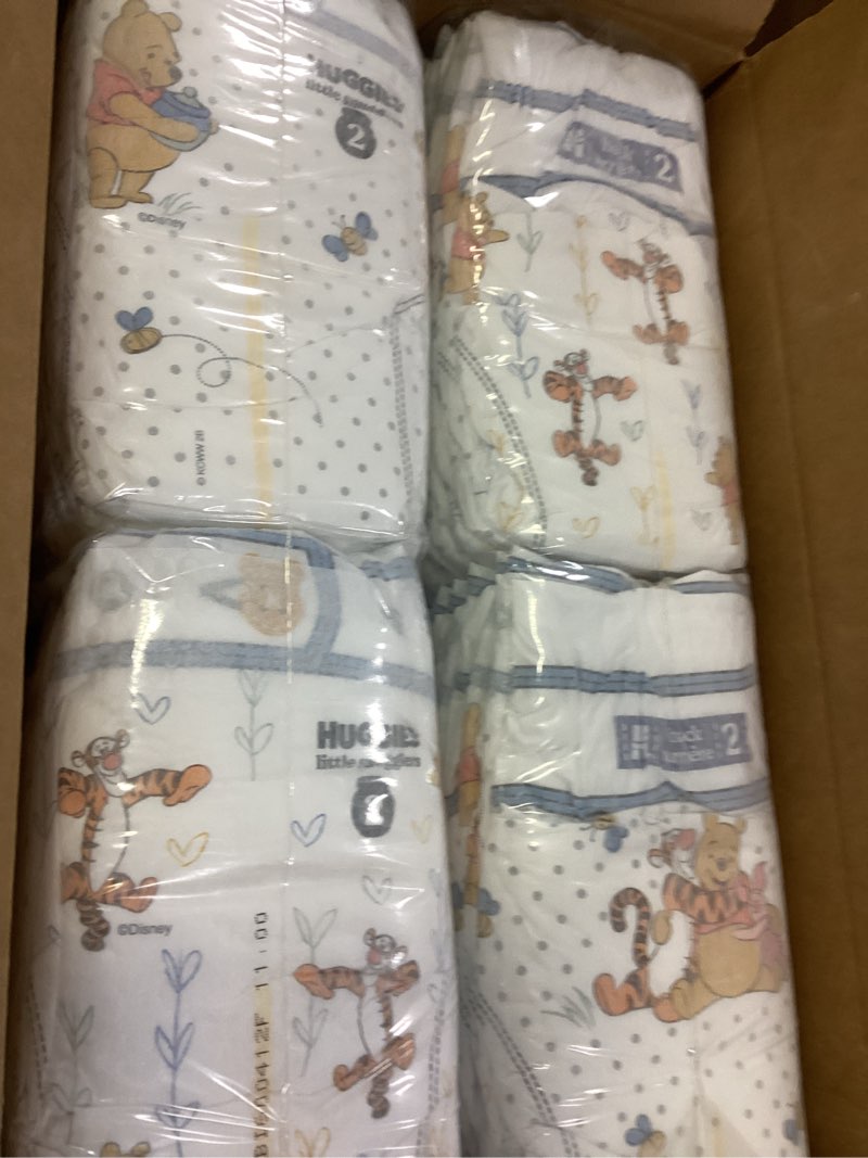 Condition photo showing Good Condition for Huggies Size 2 Diapers, Little Snugglers Baby Diapers, Size 2 (12-18 lbs), 84 Count, Packaging May Vary Size 2 84