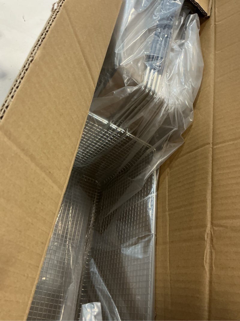 Condition photo showing Good Condition for 2pcs deep fry basket - 13.2"x 6.5"x 5.9" stainless steel fry baskets with handle for commercial restaurant kitchen for deep fryer