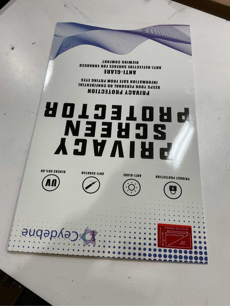 Condition photo showing New/Like New for 22 Inch Privacy Screen for Monitor with 16:10 Widescreen Monitor Blue Light Screen Protector - Anti-Glare - Anti-Scratch Protector Film for Data Confidentiality Privacy Shield [2 Pack] Monitor 22.0'' (16:10)