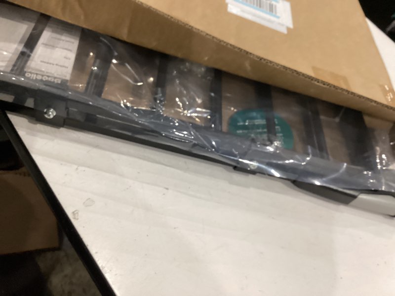 Condition photo showing Good Condition for babelio baby gate for stairs, kitchen & doorways, no bottom bar| one-handed operation| auto-close| hardware mount (drill needed) safety dog/pet gate (black - b17, 26-43" w, 28" h) black 28" h, 26-43" w-standard
