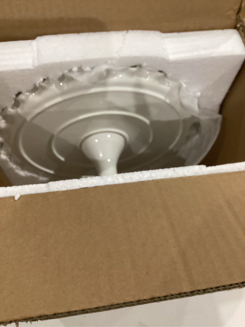 Condition photo showing Good Condition for 12-inch porcelain round cake stand - white dessert stand for wedding, birthday party