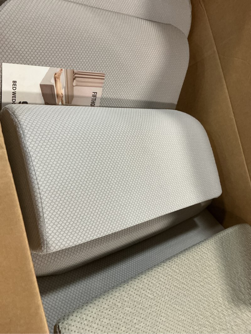 Condition photo showing Good Condition for 9pcs orthopedic bed wedge pillow set for after surgery recovery, body positioners for back and leg pain relief, adjustable memory foam comfort for sitting up in bed, ideal for adult acid reflux & gerd