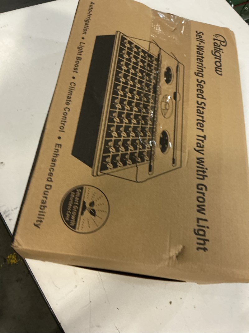 Condition photo showing New/Like New for 120-Cell Self-Watering Seed Starter Tray with Grow Light, Seed Starter Kit with 4.07” Humidity Dome, Indoor Seedling Starter Tray, Seed Starting Trays for Plant Germination, Seeds Growing