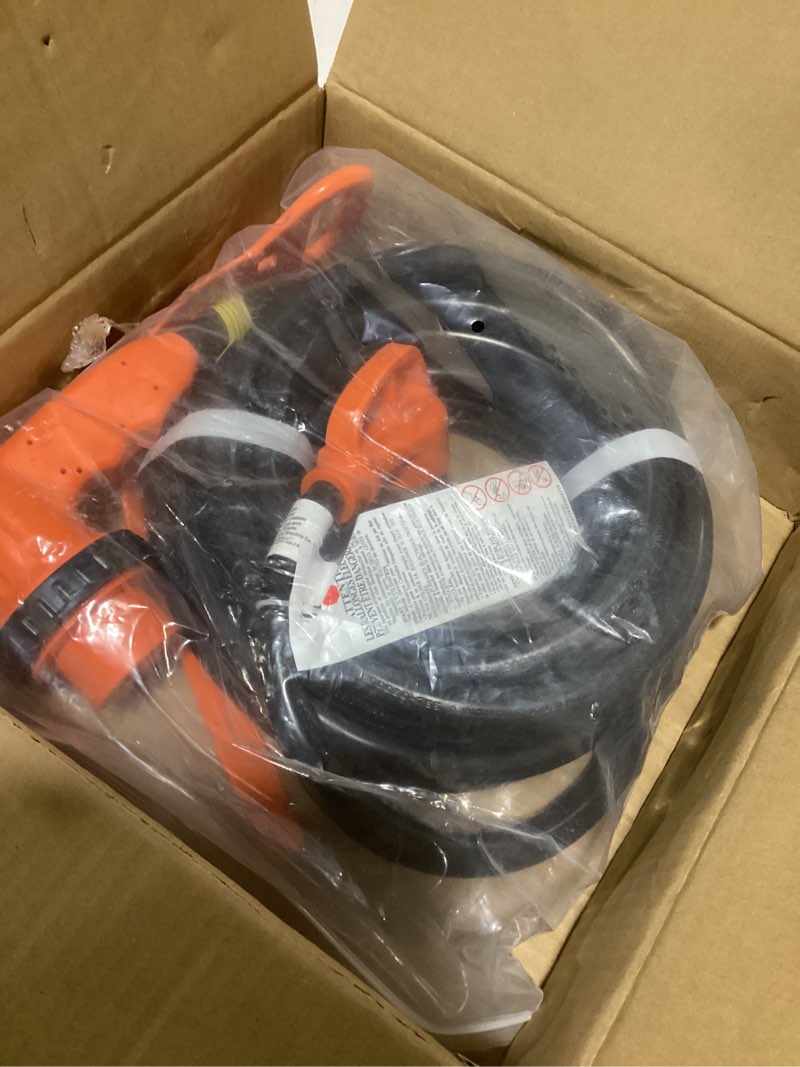 Condition photo showing Good Condition for 25 ft 30 amp rv extension cord outdoor with grip handle, heavy duty 10/3 gauge stw cord waterproof heat-resilient, nema tt-30p to l5-30r, etl listed for rv camper trailer