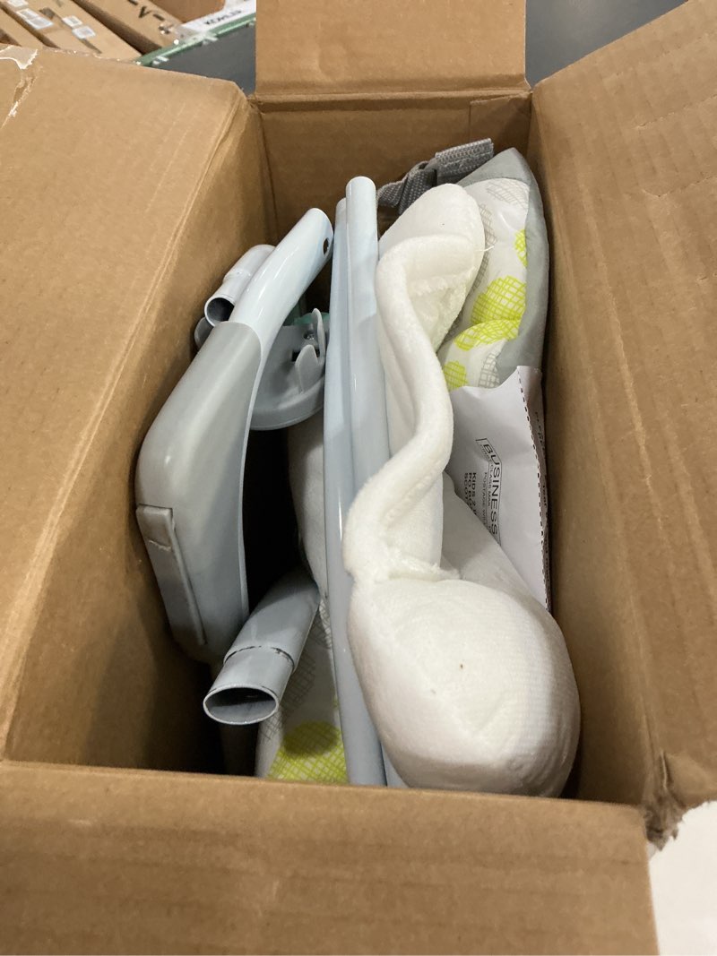 Condition photo showing As Is for Bright Starts Portable Automatic 6-Speed Baby Swing with Adaptable Speed, Taggies, Music, Removable-Toy-Bar, 0-9 Months 6-20 lbs (Whimsical Wild)