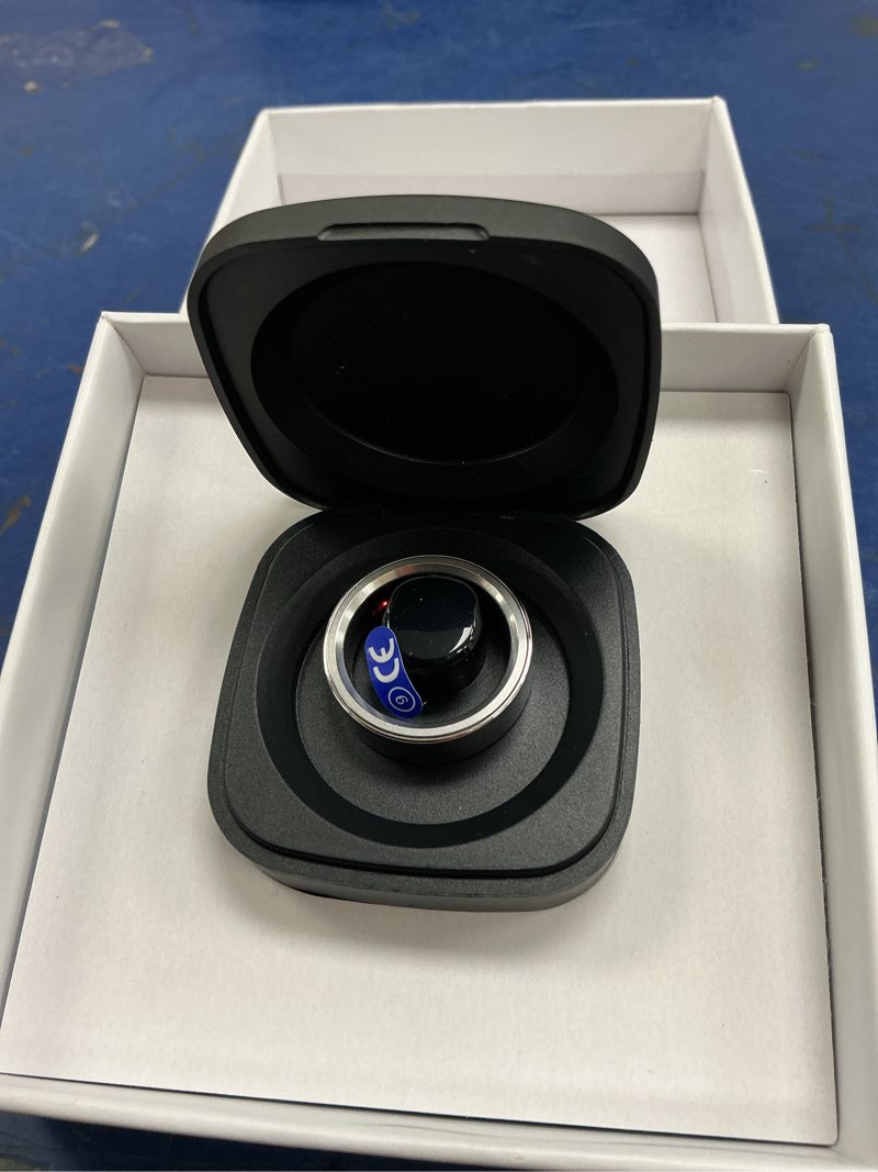 Condition photo showing Good Condition for smart ring | no subscription, heart rate & blood oxygen monitoring, sleep & women’s health tracking, ai health advisor, ip68 waterproof fitness ring for android & ios (silver, 9#) silver 9#