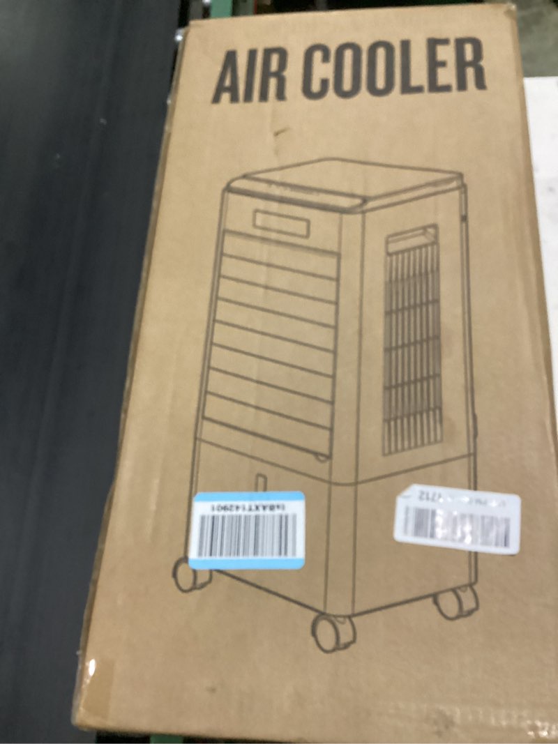 Condition photo showing Good Condition for portable air conditioners, windowless portable ac with 3 speeds, 3 modes, 8l evaporative air cooler w/7h timer, 90°oscillation, remote control air conditioners for bedroom, small room, home (white)