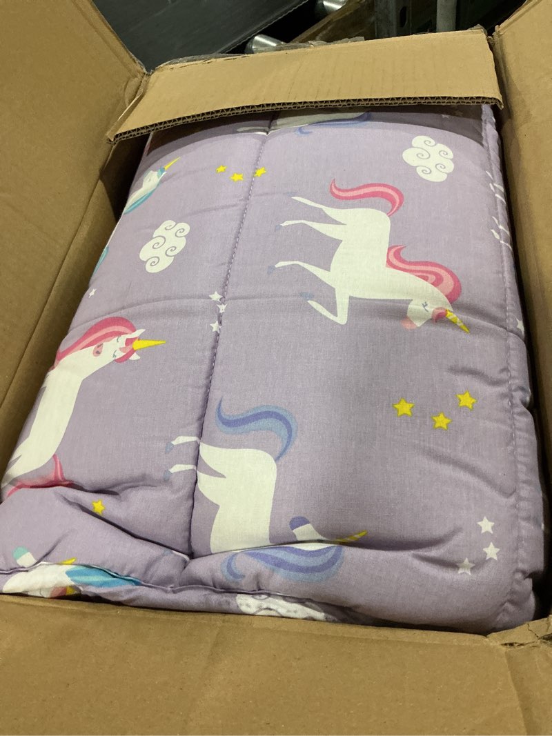 Condition photo showing As Is for wildkin kids original nap mat – cozy kids sleep mat with pillow, ideal for school & travel unicorn