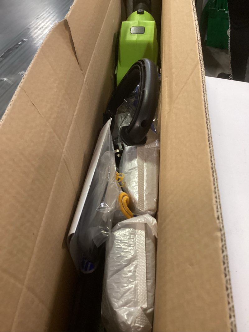 Condition photo showing Good Condition for 21v hedge trimmer cordless with battery, 20" lightweight electric bush trimmer, 2x 2.0ah batteries & lcd display, 180° rotating handle, 3000rpm dual-action blades, 2/3" gap for shrubs 2000mah