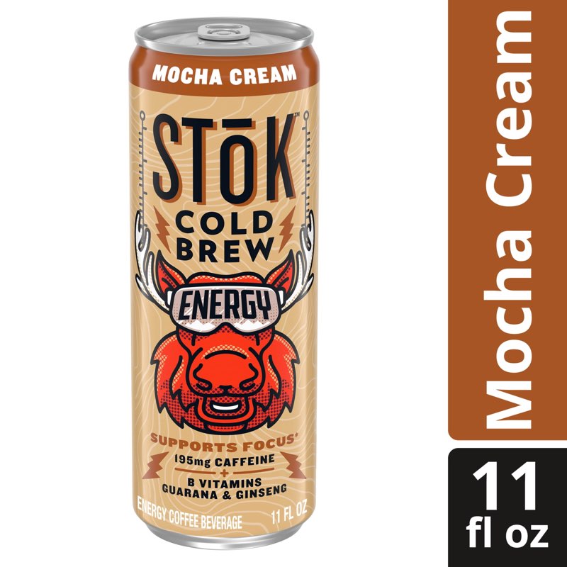 Best by 10/25/25 Stok cold brew energy mocha cream 12-11oz cans
