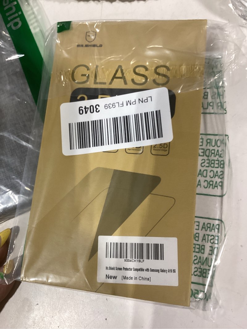 Condition photo showing New/Like New for mr.shield screen protector compatible with samsung galaxy a16 5g / galaxy a16 4g lte [tempered glass] [3-pack] [japan glass with 9h hardness]