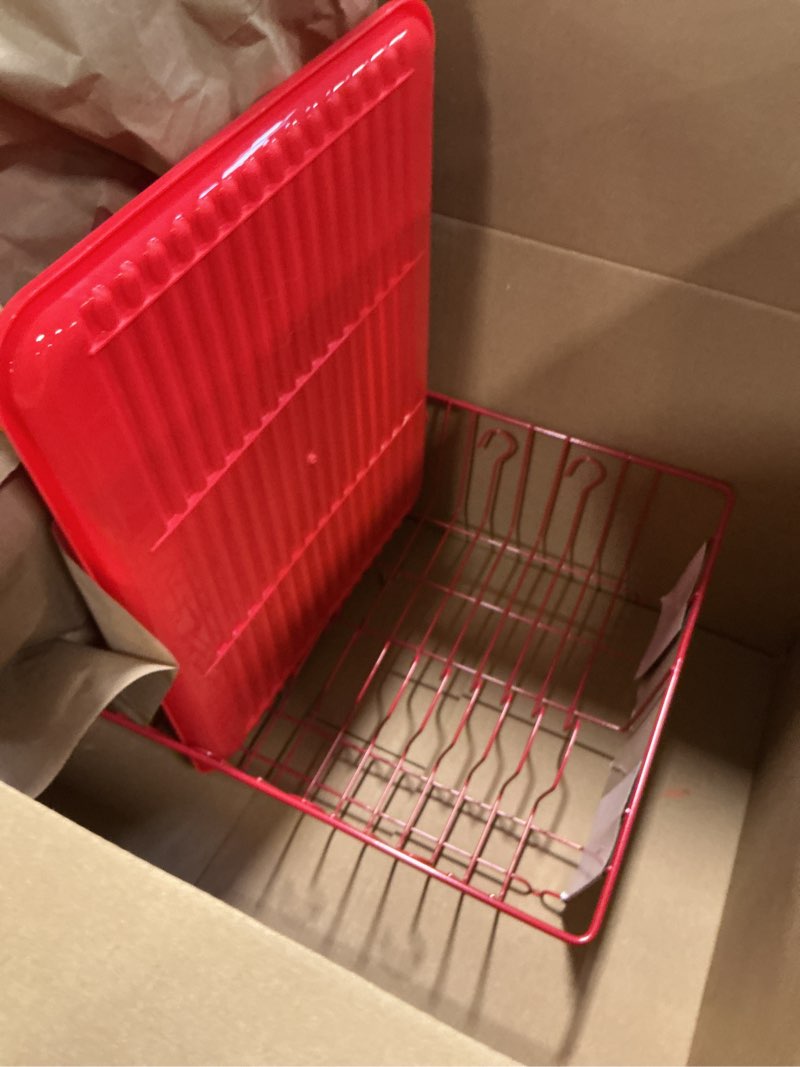 Condition photo showing Good Condition for Megachef Mega Chef 17 1/2-inch Dish Rack, Red (93596407M)