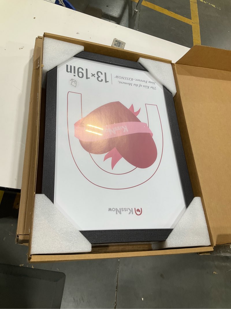 Condition photo showing Good Condition for 13x19 picture frame 4 pack, black solid wood, wall gallery poster frame 4-pack black 13x19