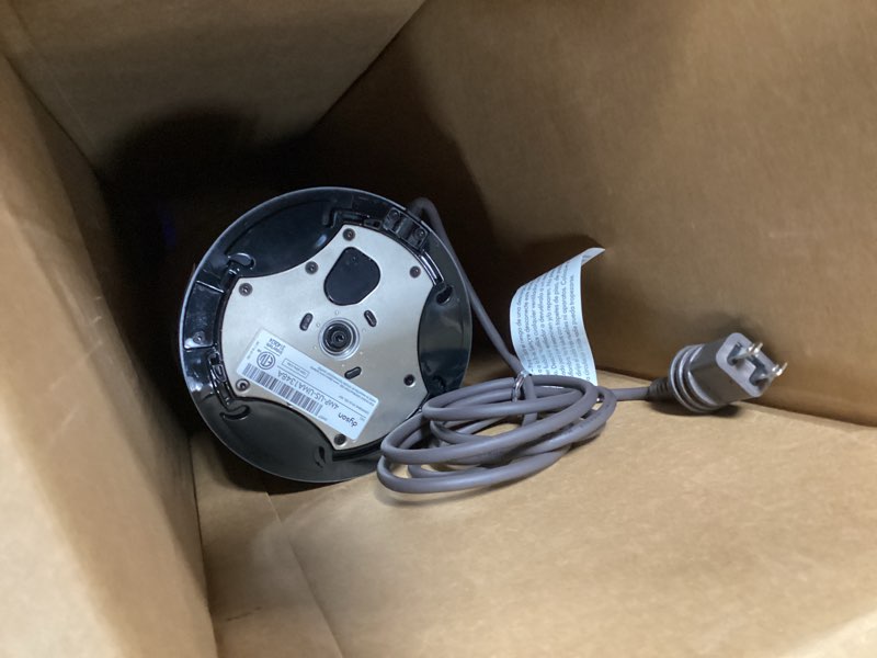 Condition photo showing As Is for dyson cool am07 air multiplier bladeless tower fan, 70° oscillation, 10 levels (iron/blue)