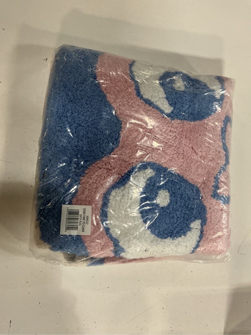 Condition photo showing New/Like New for dora boots kids plush shaped bath rug, 100% tufted cotton