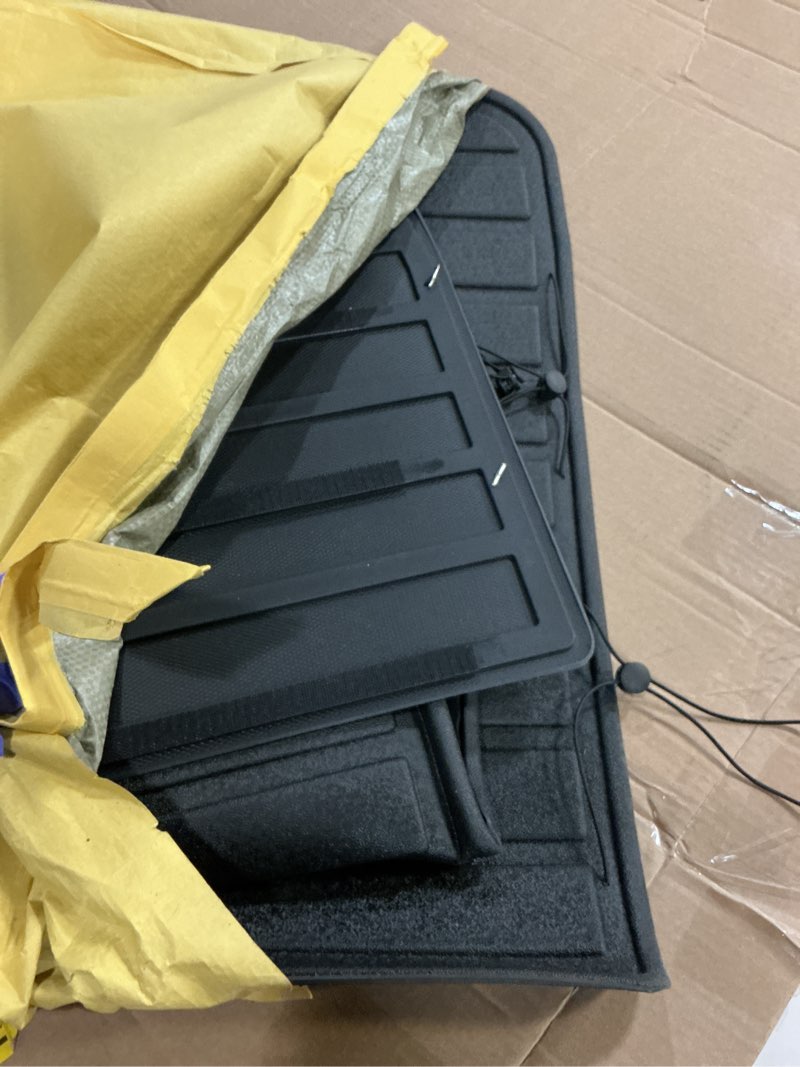 Condition photo showing Good Condition for Large Trunk Mat for 2024-2025 Mazda CX90 7&8 Seater (40/60 Split Folding Rear Seat),TPE All Weather Protection Cargo Liner with Velcro Rear Seats Backrest For 2024-25 CX90 Cargo Mat?40/60?
