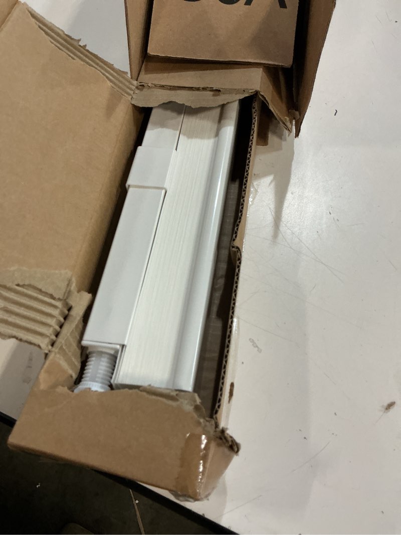 Condition photo showing As Is for lazblinds cordless cellular shades, no tools no drill light filtering honeycomb shades pleated blinds for windows, 25'' w x 64'' h, white light filtering-white 25'' w x 64'' h