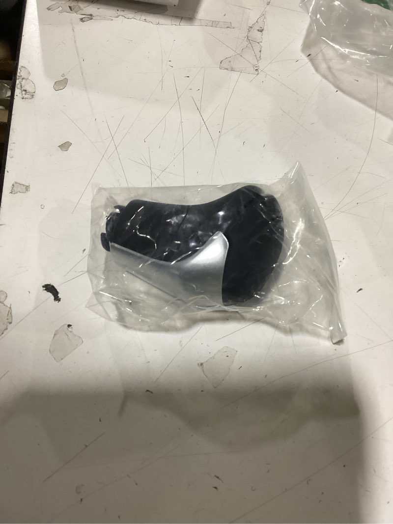 Condition photo showing New/Like New for x autohaux car auto automatic gear stick shift knob for toyota highlander 2014-2019 tacoma trd sport 3.5l black faux leather silver tone