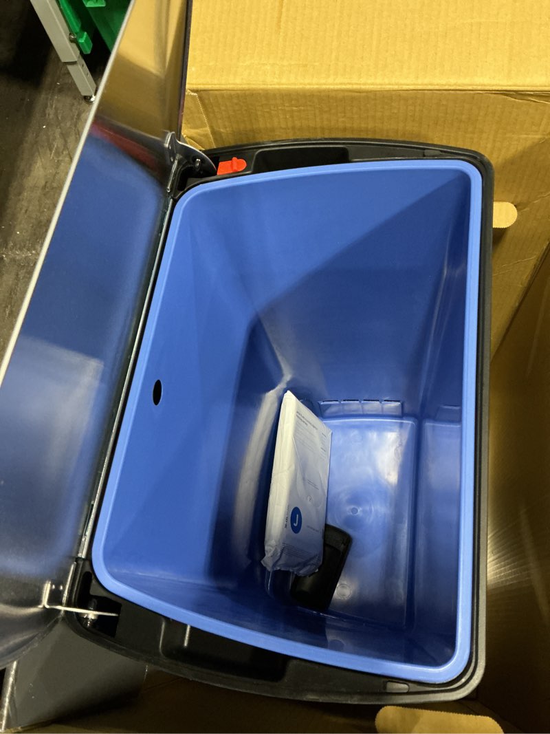 Condition photo showing Good Condition for simplehuman 38 liter / 10 gallon rectangular kitchen step trash can, brushed stainless steel 38 liter trash can