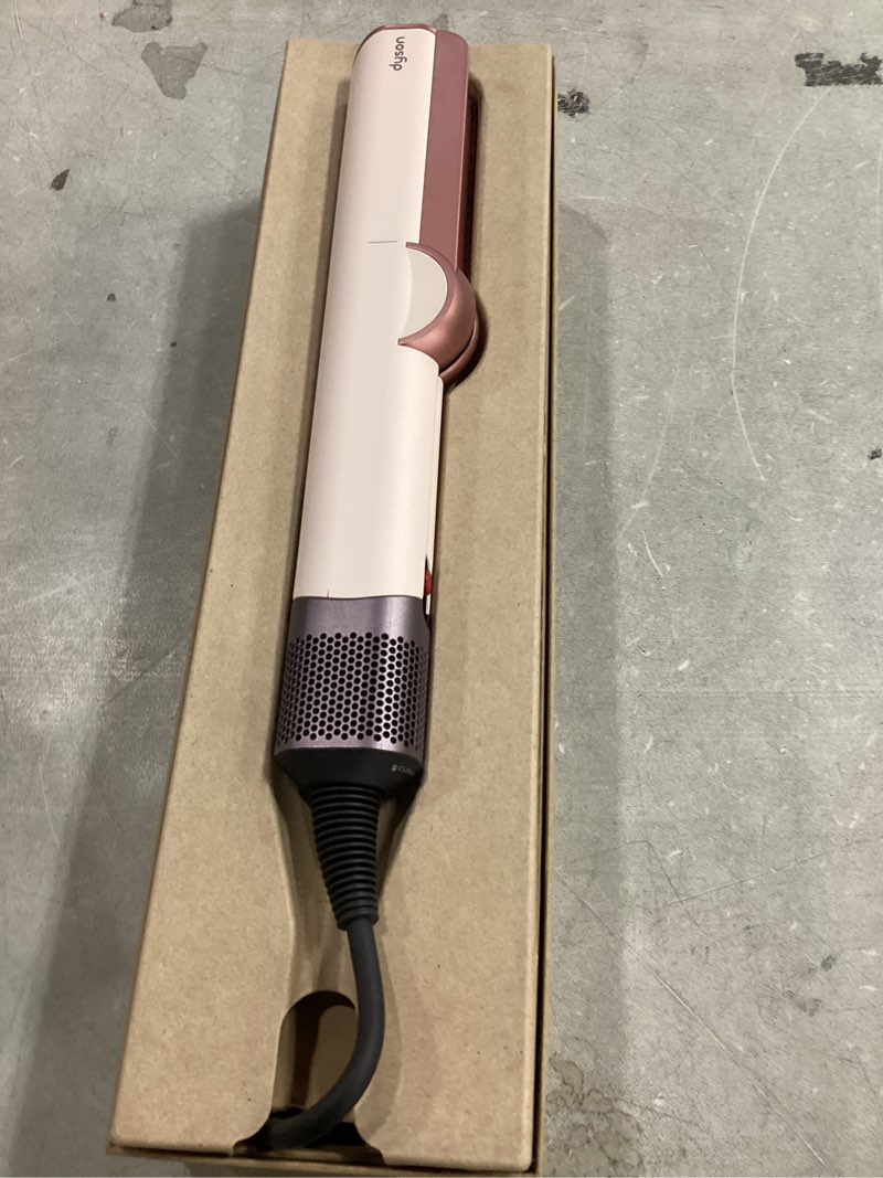 Condition photo showing Good Condition for dyson airstrait™ straightener, wet to dry hair straightener, no heat damage, no hot plates, all hair types ceramic pink